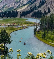 Aerial view of Mahodand Lake-Swat - Pakistan